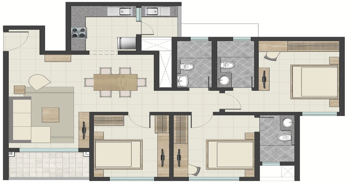 Purva Silver Sky site layout